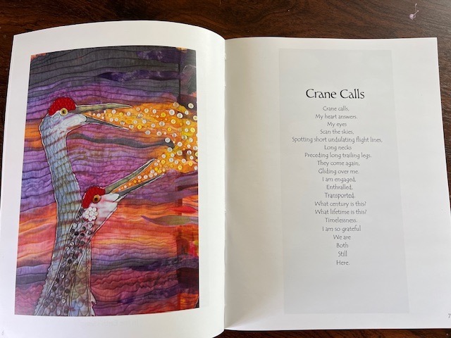 Crane book with poem